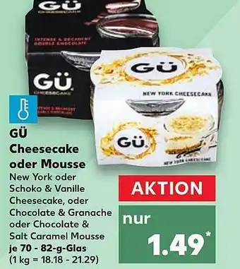 Kaufland Gü Cheesecake Oder Mousse Angebot