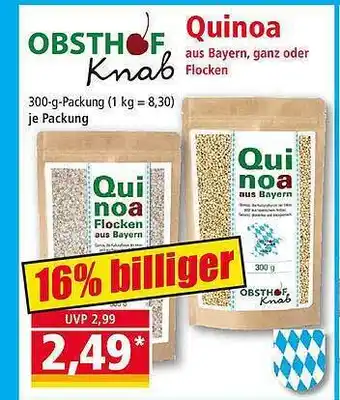 Norma Obsthof Knab Quinoa Angebot