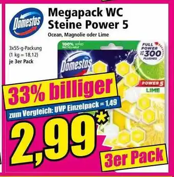 Norma Domestos Megapack Wc Steine Power 5 Angebot