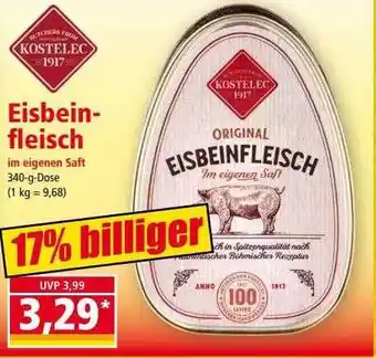 Norma Kostelec Eisbeinfleisch Angebot