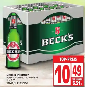 Edeka Beck's 20*500ml Angebot