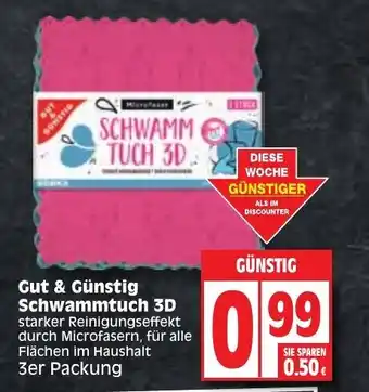 Edeka Schwammtuch 3D 3st Angebot