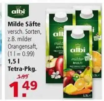 Multi Markt Albi Milde Säfte Angebot