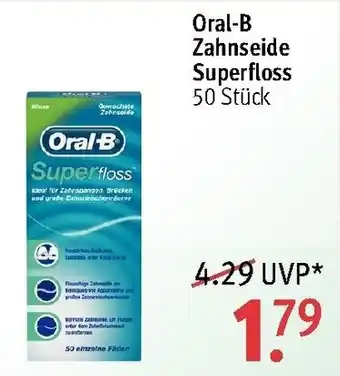 Rossmann Oral-B Zahnseide Superfloss Angebot