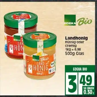 Elli Markt EDEKA Bio Landhonig 500g Angebot