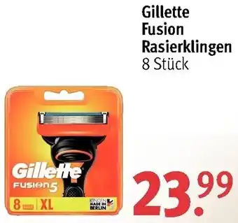 Rossmann Gillette Fusion Rasierklingen Angebot