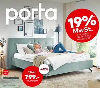 porta Dunlopillo Polsterbett Angebot