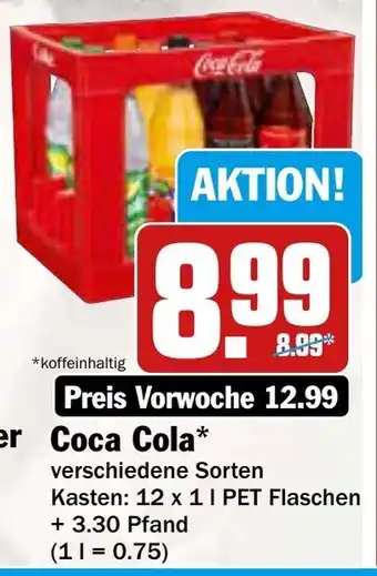 AEZ Coca Cola 12*1L Angebot