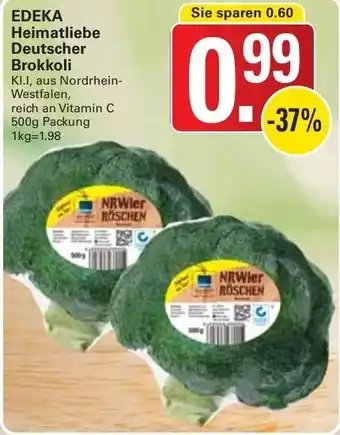 WEZ Edeka Heimatliebe Deutscher Brokkoli 500g Packung Angebot