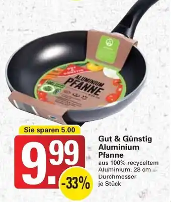 WEZ Gut & Günstig Aluminium Pfanne Angebot