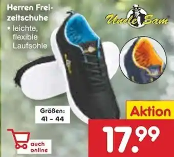 Netto Marken-Discount Uncle Sam Herren Freizeitschuhe Angebot