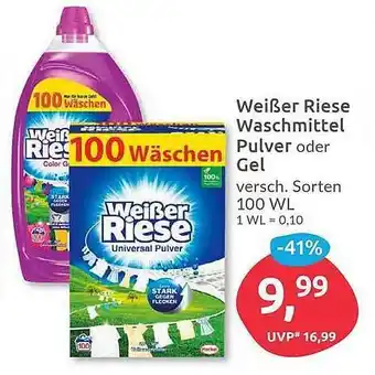 Budni Weißer Riese Waschmittel Pulver Oder Gel Angebot