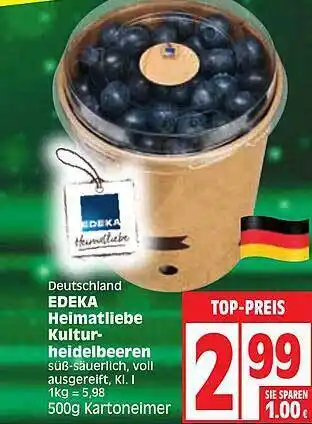 Edeka Edeka Heimatliebe Kultur Heidelbeeren Angebot