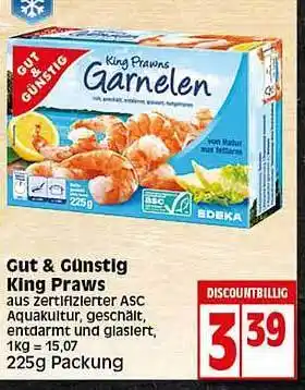 Elli Markt Gut & Günstig King Prawns Angebot