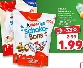 Kaufland Kinder Schoko Bons 200 g Beutel Angebot