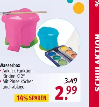 Rossmann Wasserbox Angebot