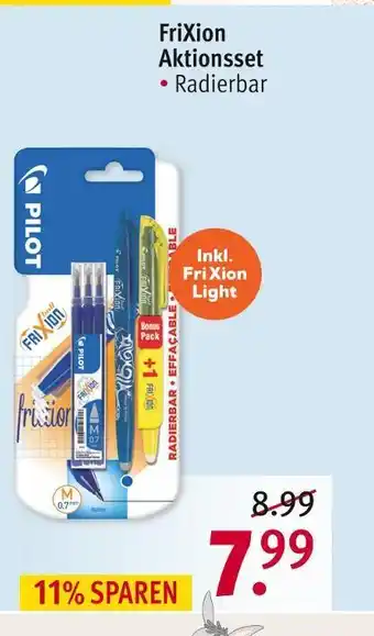 Rossmann Pilot frixion aktionsset Angebot