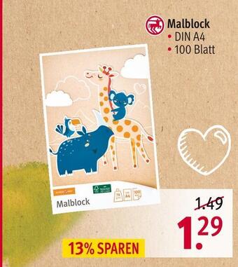 Rossmann Schreibwelt malblock Angebot