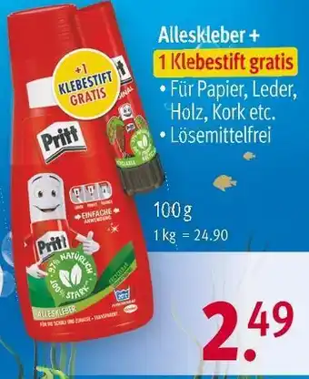 Rossmann Alleskleber + 1 klebestift gratis Angebot