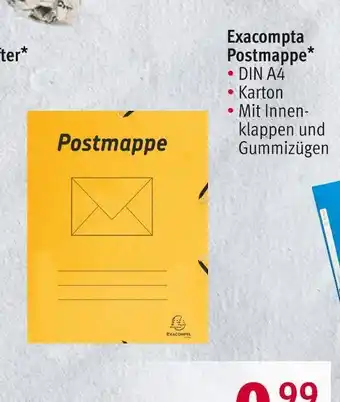 Rossmann Exacompta postmappe Angebot