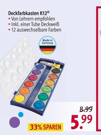 Rossmann Pelikan deckfarbkasten k12 Angebot