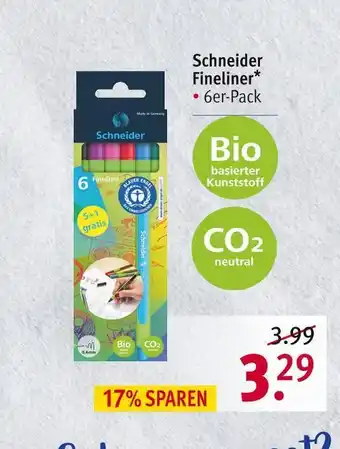 Rossmann Schneider fineliner Angebot