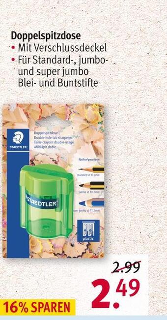 Rossmann Staedtler doppelspitzdose Angebot