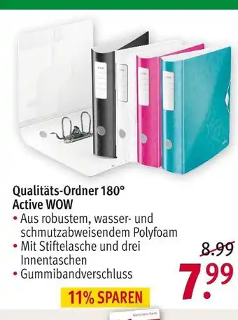 Rossmann Qualitäts-ordner 180° active wow Angebot