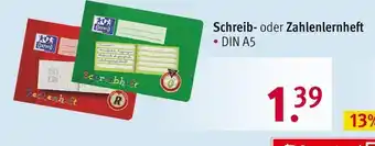 Rossmann Oxford schreib- oder zahlenlernheft Angebot