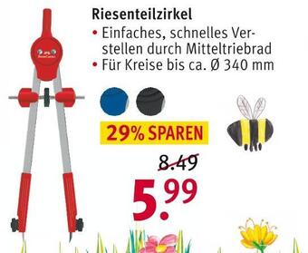 Rossmann Riesenteilzirkel Angebot