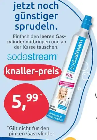 Budni Sodastream co2 zylindertausch Angebot