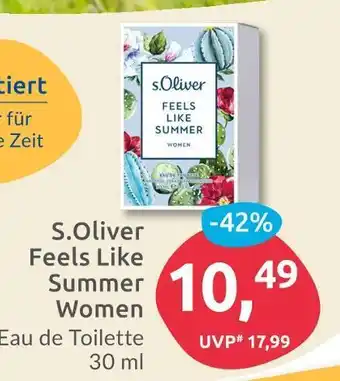 Budni S.oliver feels like summer women eau de toilette Angebot