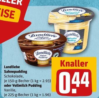 REWE Landliebe sahnepudding oder vollmilch pudding Angebot