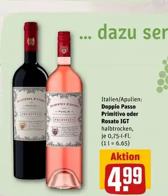 REWE Doppio passo rotwein oder rosé Angebot