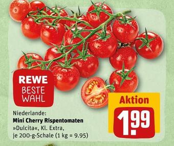 REWE Rewe beste wahl mini cherry rispentomaten Angebot