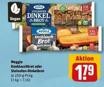 REWE Meggle knoblauchbrot oder steinofen-dinkelbrot Angebot