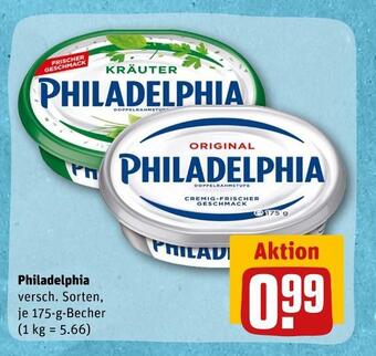 REWE Philadelphia frischkäse Angebot