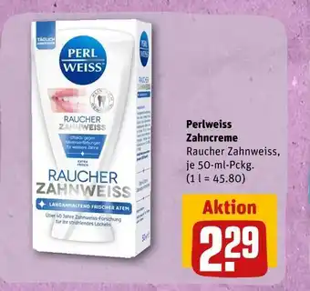 REWE Perlweiss zahncreme Angebot