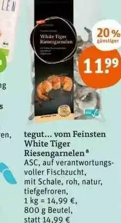 tegut Feinsten White Tiger Riesengarnelen Angebot