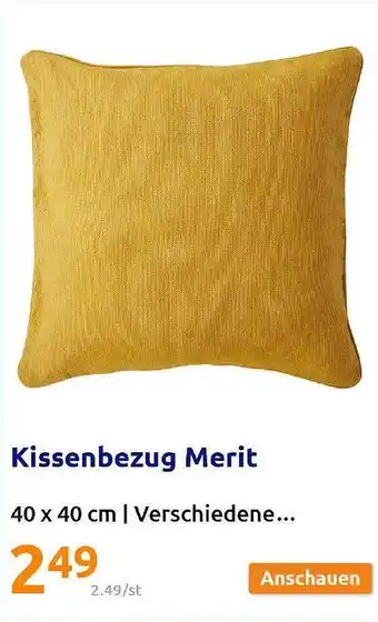 Action Kissenbezug Merit Angebot