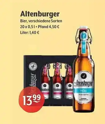 Getränke Hoffmann Altenburger Bier Angebot