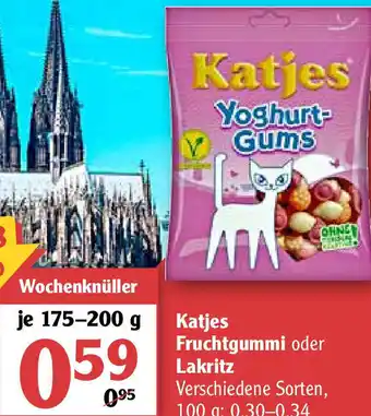 Globus Katjes Fruchtgummi oder Lakritz Angebot