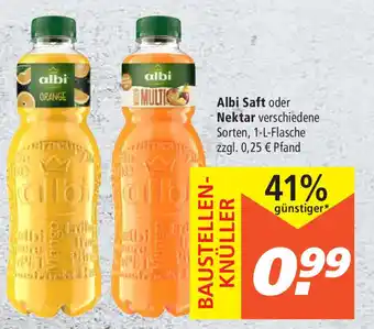 Marktkauf Albi Saft o. Nektar 1L Angebot