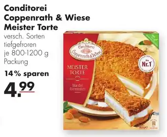 Handelshof Conditorei Coppenrath & Wiese Meister Torte 800-1200 g Packung Angebot