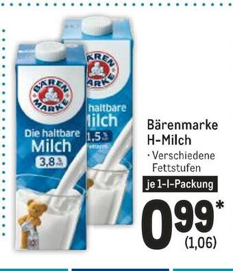 METRO Bärenmarke h-milch Angebot