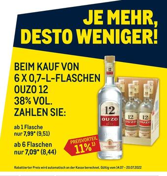 METRO Ouzo 12 Angebot