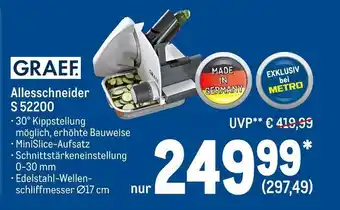 METRO Graef allesschneider s 52200 Angebot