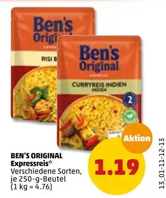 PENNY Ben's original expressreis Angebot