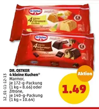 PENNY Dr. oetker 4 kleine kuchen Angebot