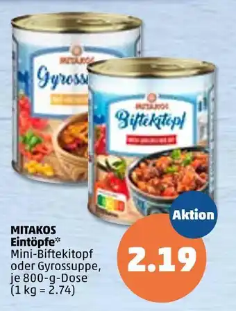 PENNY Mitakos eintöpfe Angebot